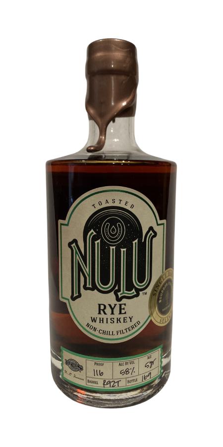 Nulu 5yo Toasted Rye Whisky Charred White Oak Bourbon Pursuit 58% 700ml