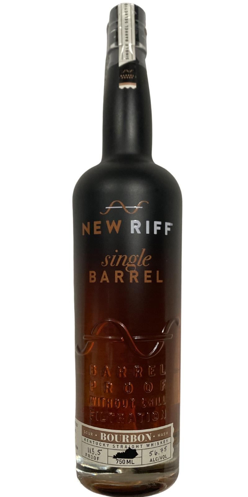 New Riff 2015 Single Barrel Pick #6 Charred White Oak Wright-Patt Whisky Club 56.75% 750ml