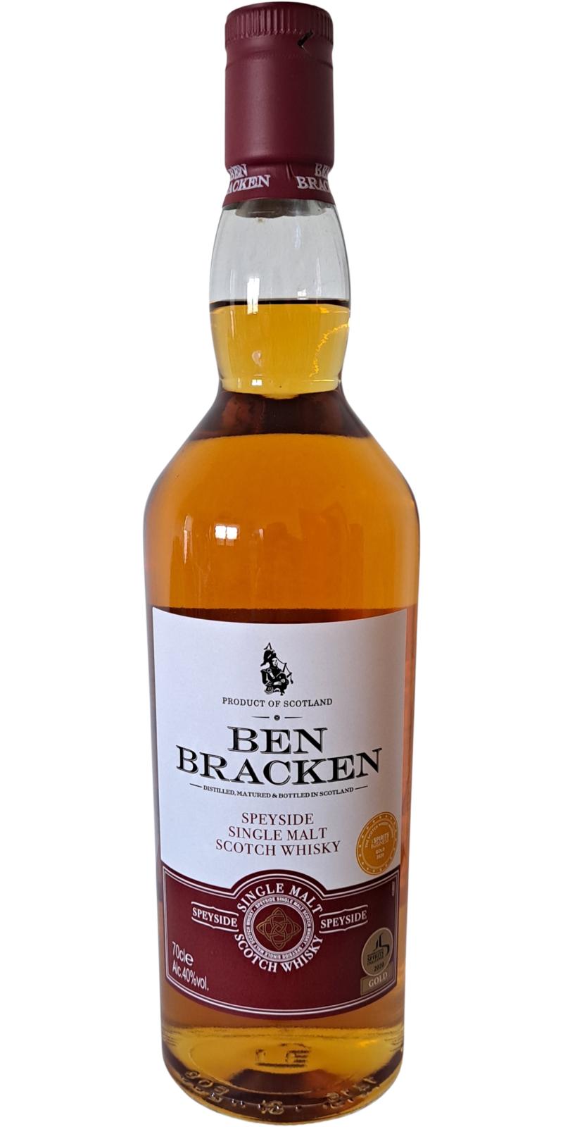 Ben Bracken Speyside single malt scotch whisky Cd 40% 700ml