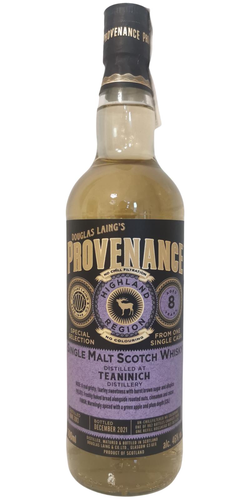 Teaninich 2013 DL Provenance Special Selection Refill Hogshead 46% 700ml