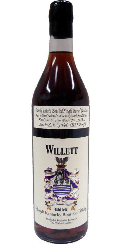 Willett 1980 Family Estate Bottled Single Barrel Bourbon #1056 Pacific Edge Wine & Spirits 64.4% 750ml
