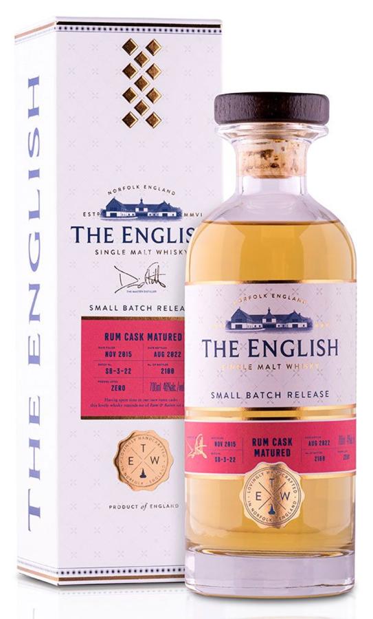 The English Whisky 2015 Rum Cask Matured Rum Cask 46% 700ml