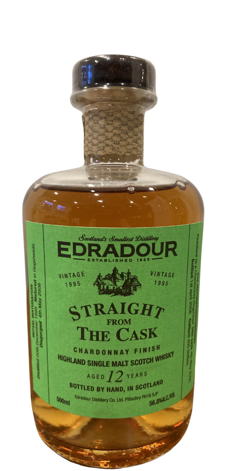 Edradour 1995 Straight From The Cask Chardonnay Finish Chardonnay Finish 56.8% 500ml