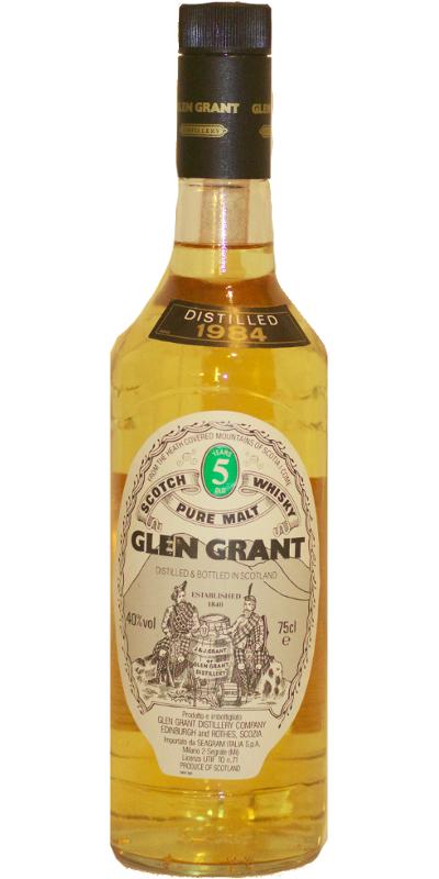 Glen Grant 1984 Seagram Italia Import 40% 750ml
