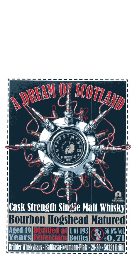 Fettercairn 19yo BW A Dream of Scotland Bourbon Hogshead Matured 56.6% 700ml