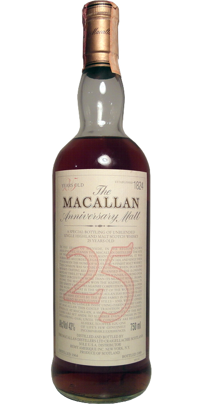 Macallan 12 Years Old Sole U.S.A. Distributor Remy Amerique New York -  World Wine & Whisky