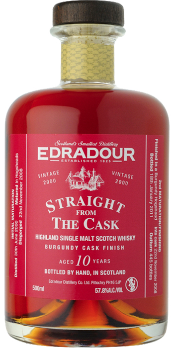 Edradour 2000 Straight From The Cask Burgundy Cask Finish 57.8% 500ml