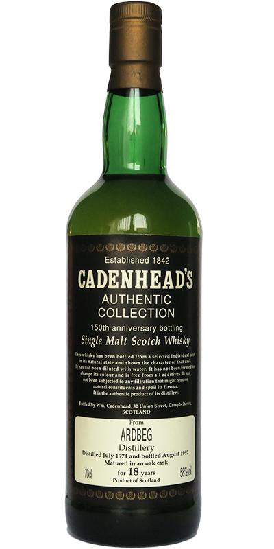 Ardbeg 1974 CA Authentic Collection 150th Anniversary Bottling 58% 700ml