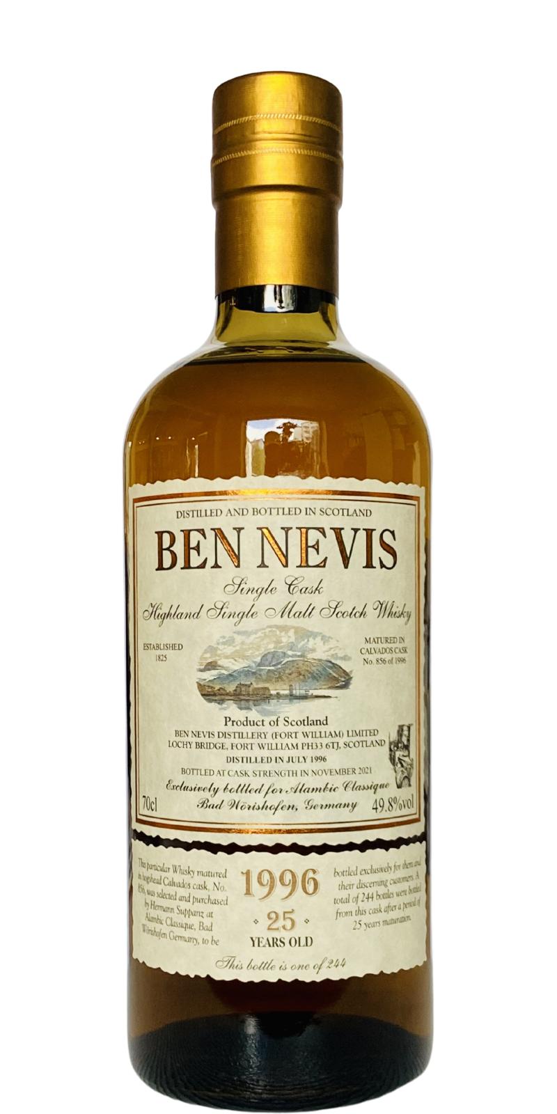 Ben Nevis 1996 - Ratings and reviews - Whiskybase