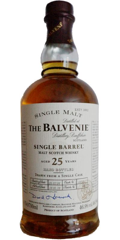 balvenie 25 y single barrel