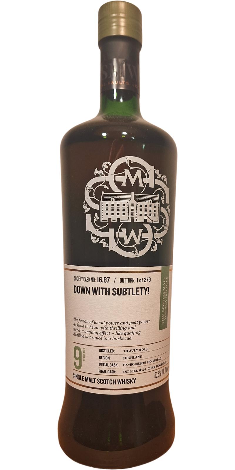 Glenturret 2013 SMWS 16.87 - Ratings and reviews - Whiskybase