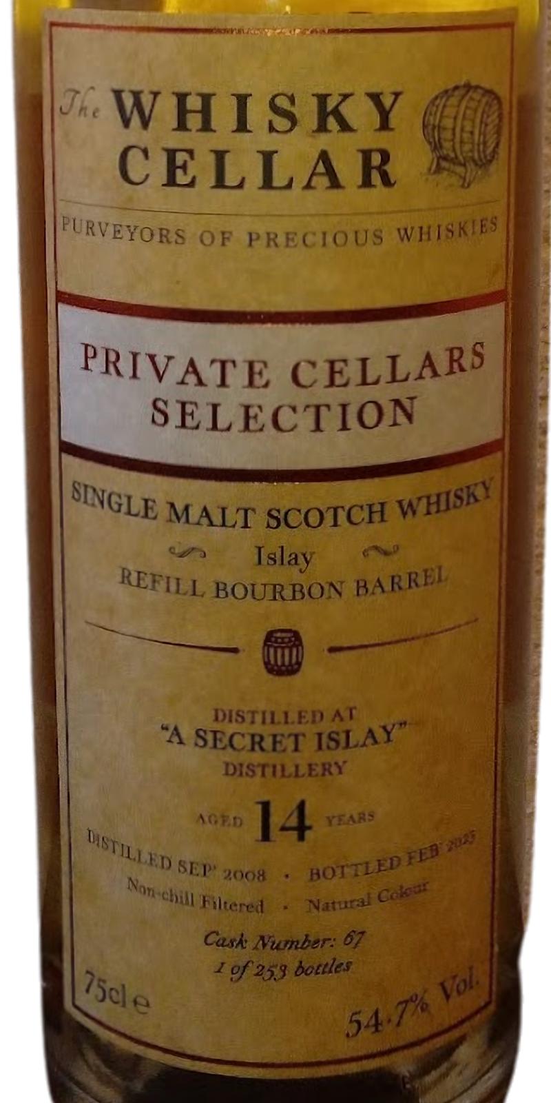 Distilled at a Secret Islay Distillery 2008 TWCe - Ratings and reviews ...