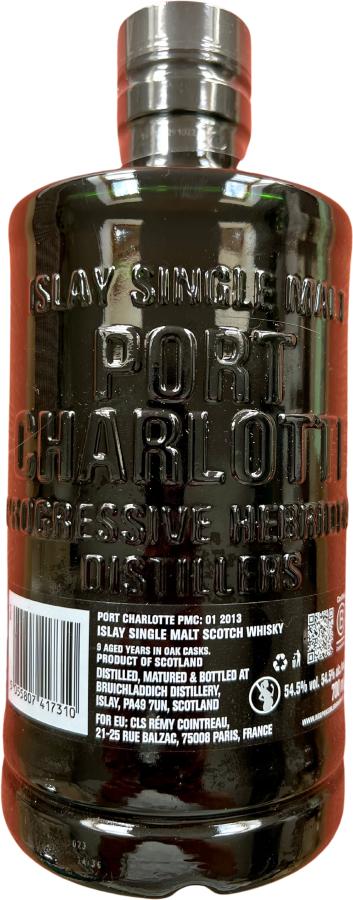 Port CharlottePMC:01 2013 Heavily Peated Islay Single Malt Scotch Whisky –  Bruichladdich Distillery