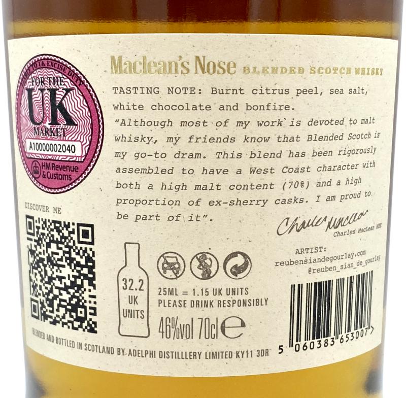 Maclean&#x27;s Nose Blended Scotch Whisky