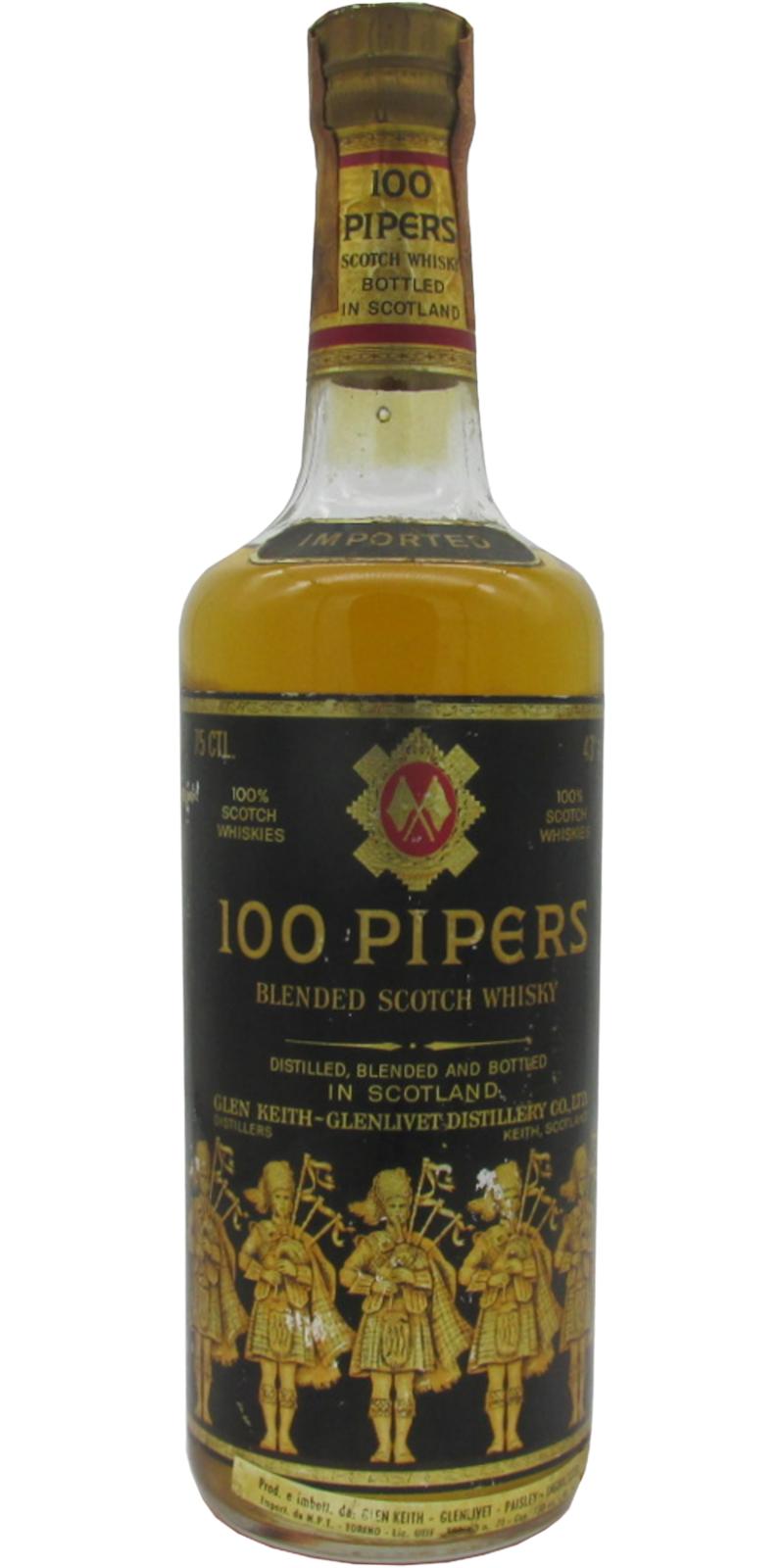 100 Pipers Blended Scotch Whiskey – Bk Wine Depot Corp
