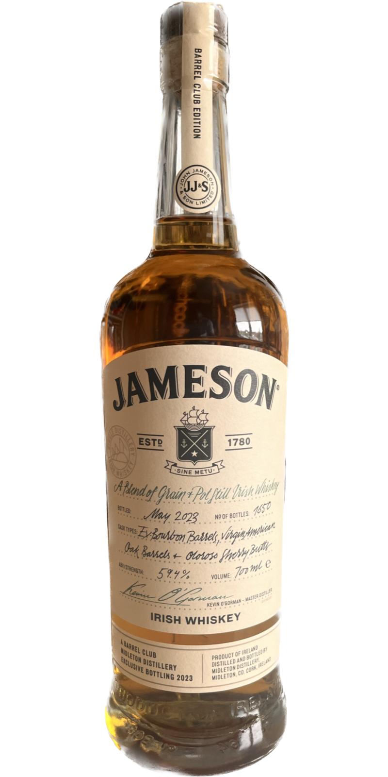 Jameson A Blend of Grain & Potstill Irish Whiskey - Ratings and reviews ...