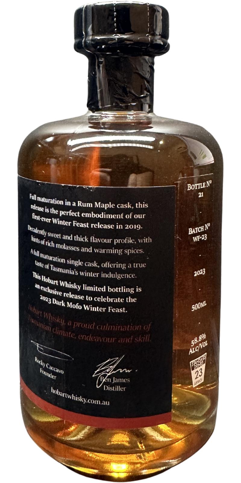 Hobart Whisky Winter Feast - Ratings and reviews - Whiskybase