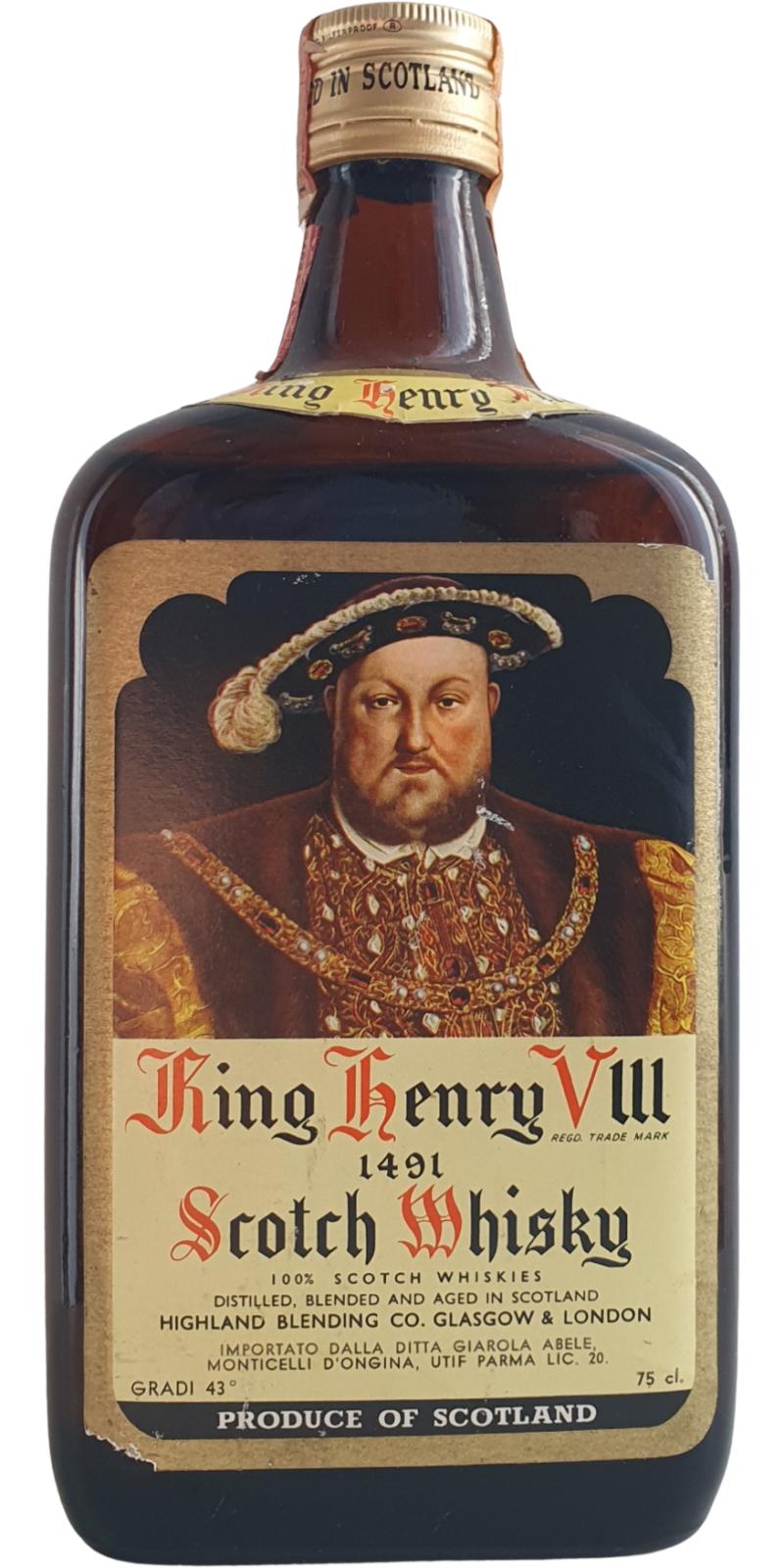 King Henry VIII Scotch Whisky