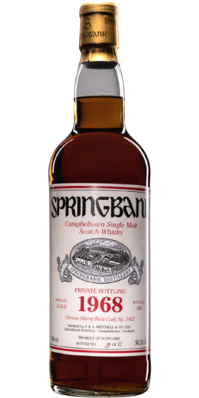 Springbank 1968 - Ratings and reviews - Whiskybase