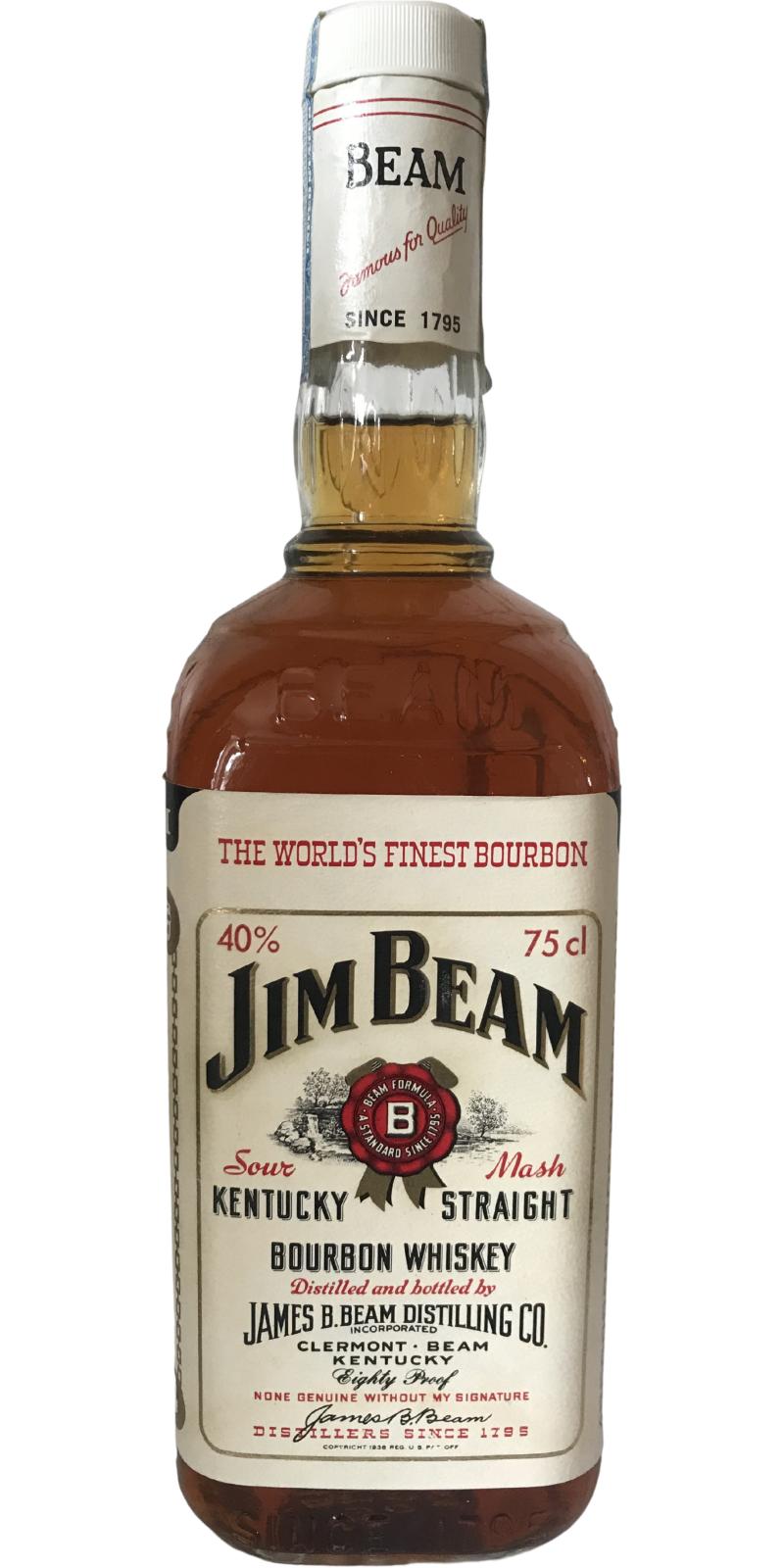 Jim Beam Kentucky Straight Bourbon Whiskey Ratings And Reviews Whiskybase 9725