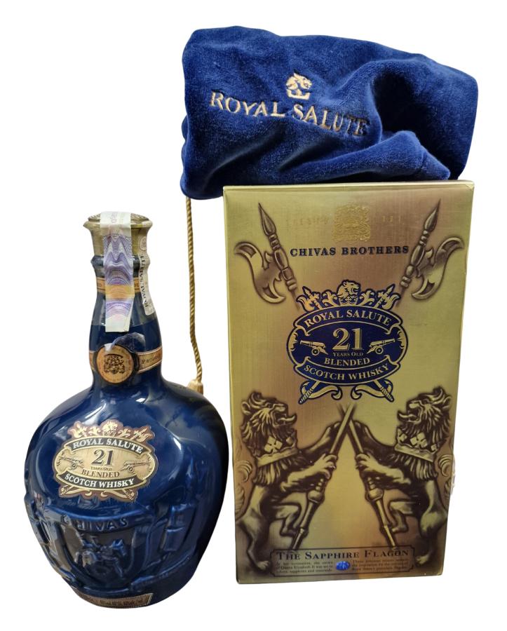 Chivas 21 years Of. Sapphire Flagon Royal Salute