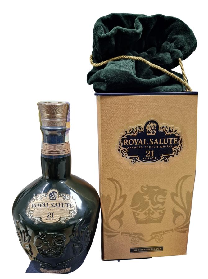 Royal Salute , Scotch Whisky , 21 ans , Emerald Flagon