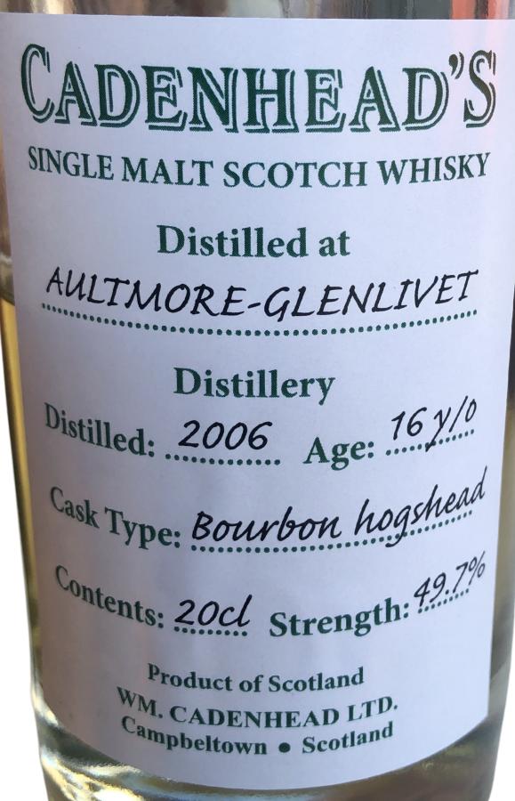 Aultmore 2006 CA - Ratings and reviews - Whiskybase