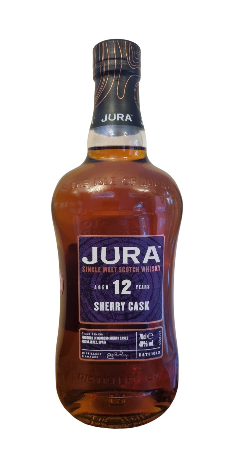 Isle of Jura Distillery 12 Year Old Single Malt Scotch Whisky Isle of Jura  Scotland