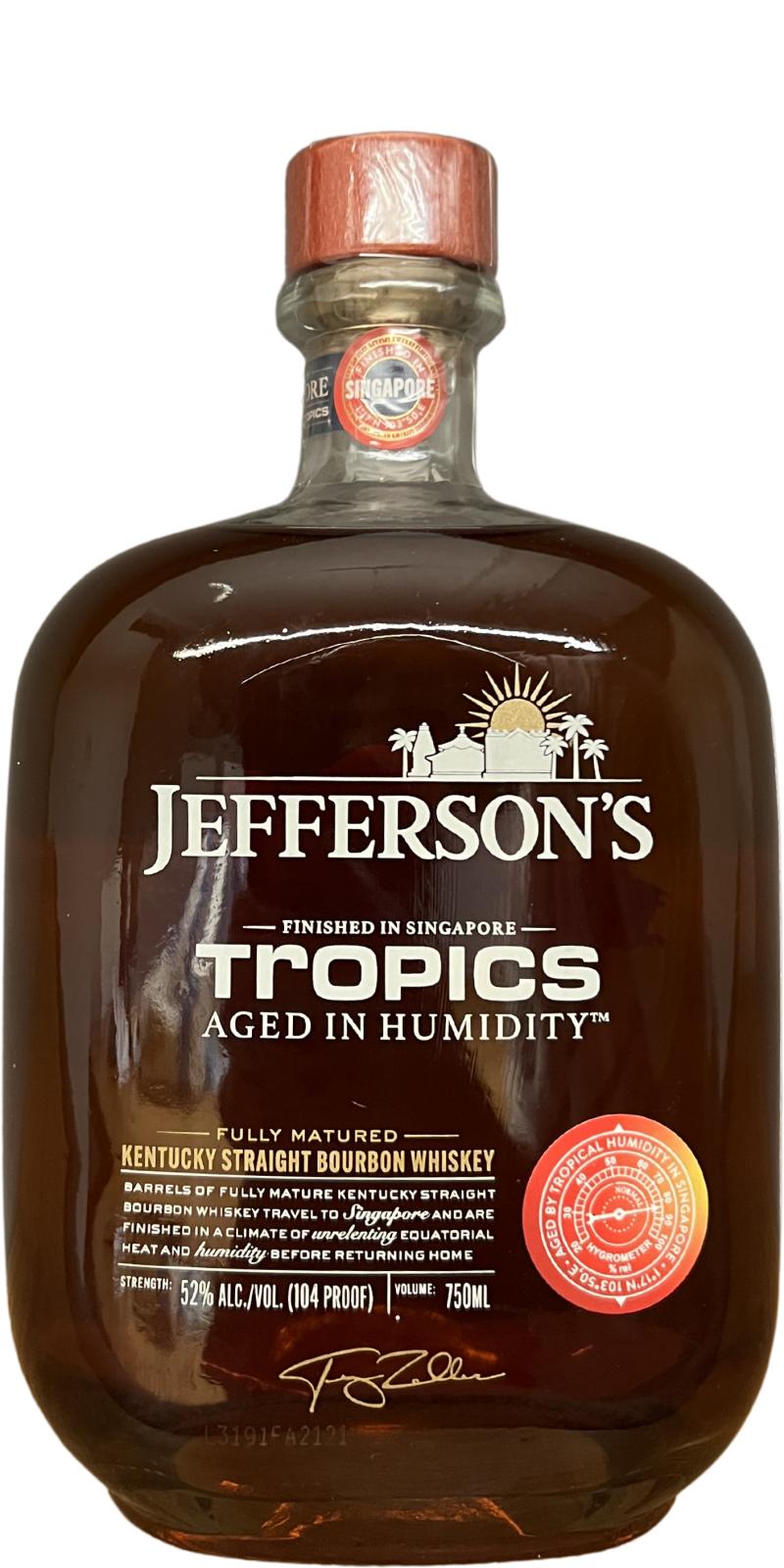 Jefferson's Tropics Kentucky Straight Bourbon Whiskey