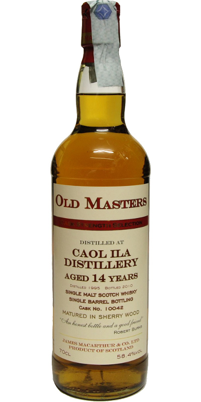 Caol Ila 1995 JM Old Master's Cask Strength Selection Sherry Wood #10042 58.4% 700ml