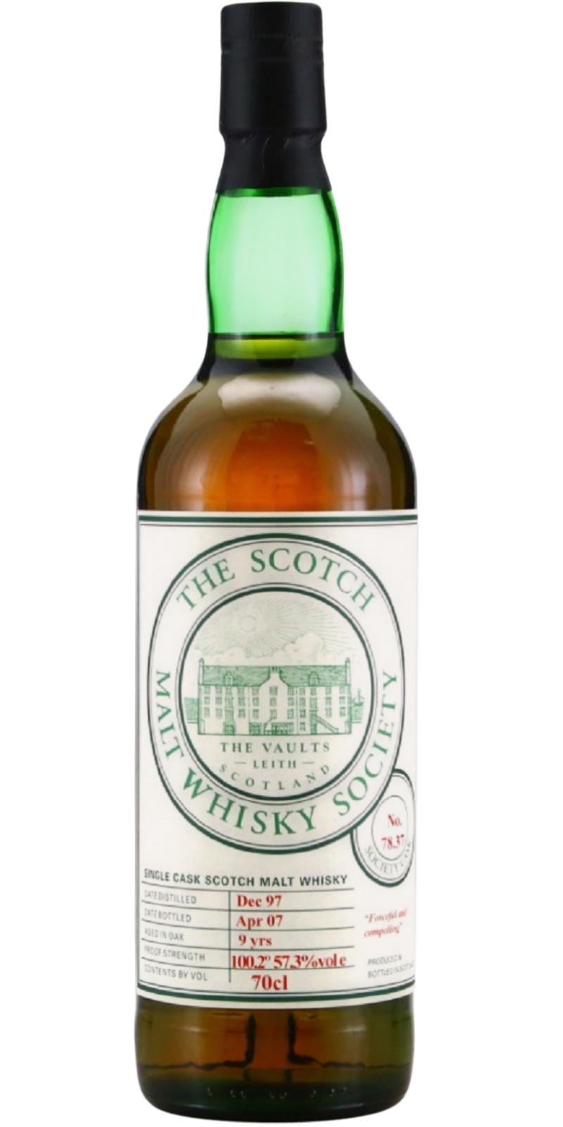 Ben Nevis 1997 SMWS 78.37 Forceful and compelling Sherry Gorda 78.37 57.3% 700ml