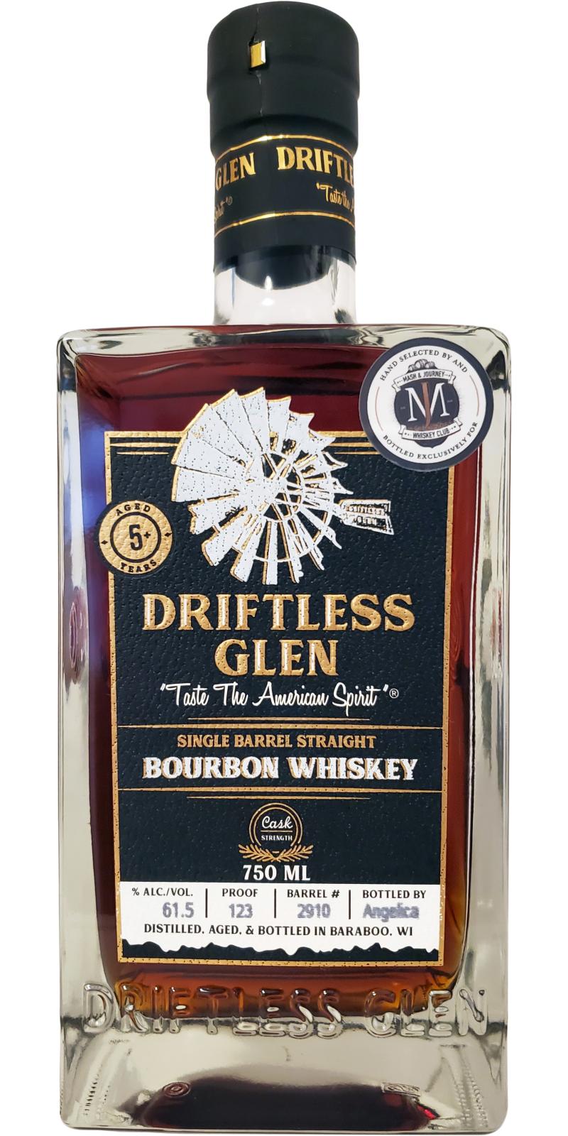 Driftless Glen Single Barrel Straight Bourbon Whiskey (750mL) 