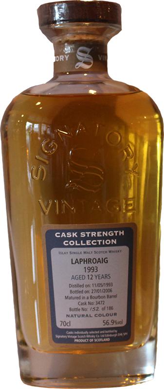 Laphroaig 1993 SV Cask Strength Collection Bourbon Barrel #3472 56.9% 700ml