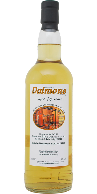 Dalmore 1996 WhB #9091 55.5% 700ml