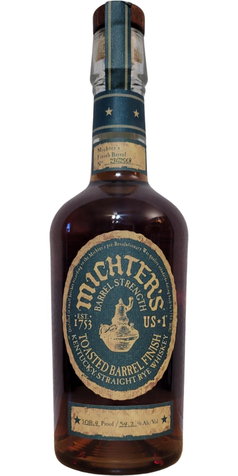 Michter's US*1 Toasted Barrel Finish Rye - Ratings And Reviews - Whiskybase