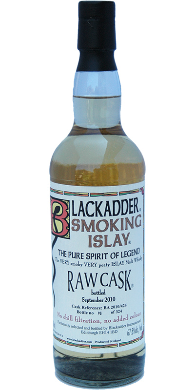 Smoking Islay Bottled 2010 BA Raw Cask 67.8% 700ml