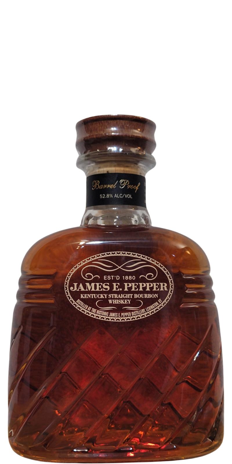 James E. Pepper Barrel Proof - Ratings and reviews - Whiskybase