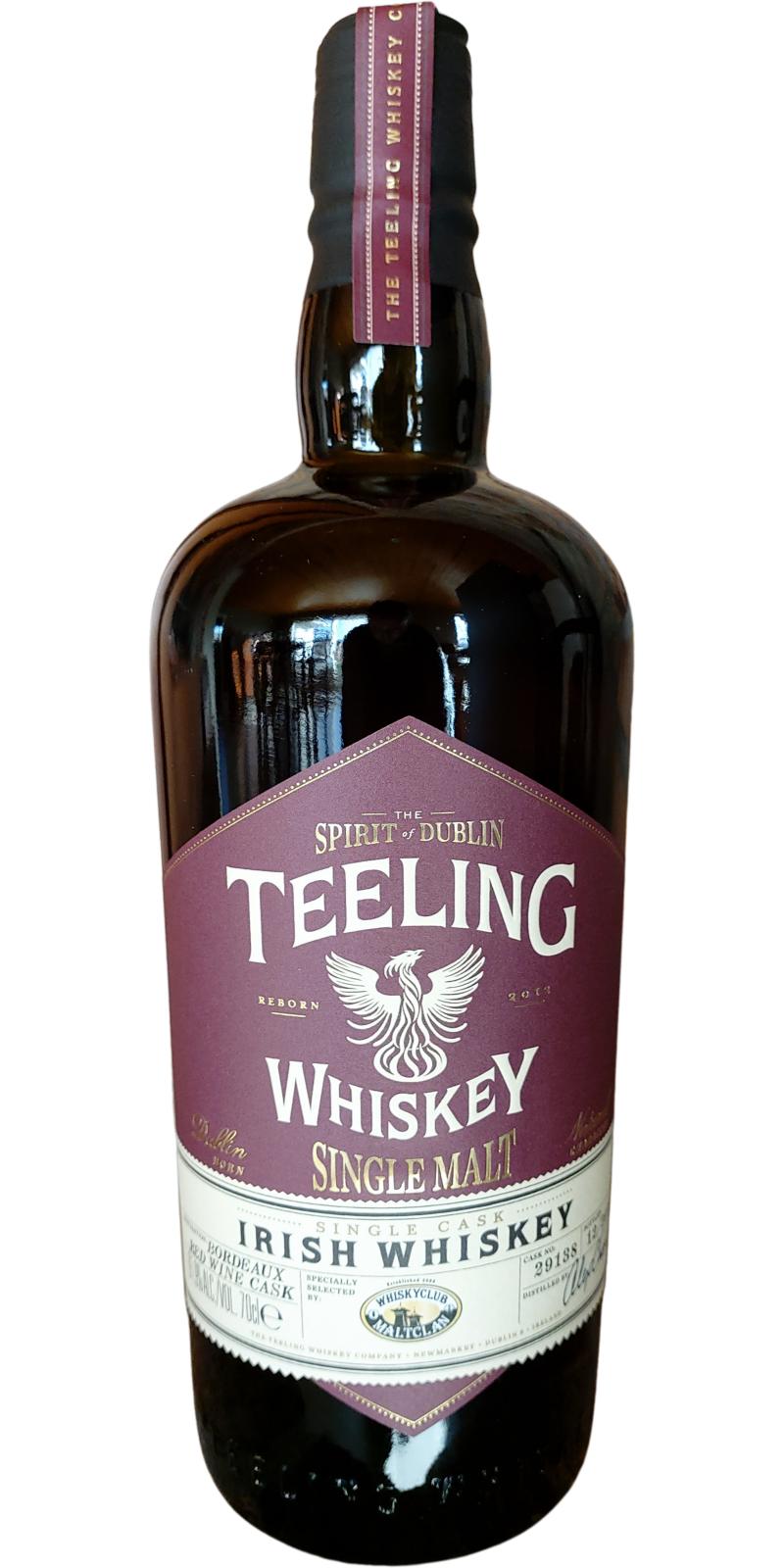 TEELING WHISKEY 2012 saureres wine cask - 飲料/酒