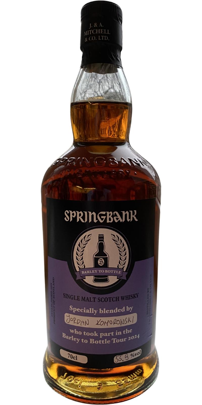 Springbank Barley to Bottle Tour 2024 Ratings and reviews Whiskybase