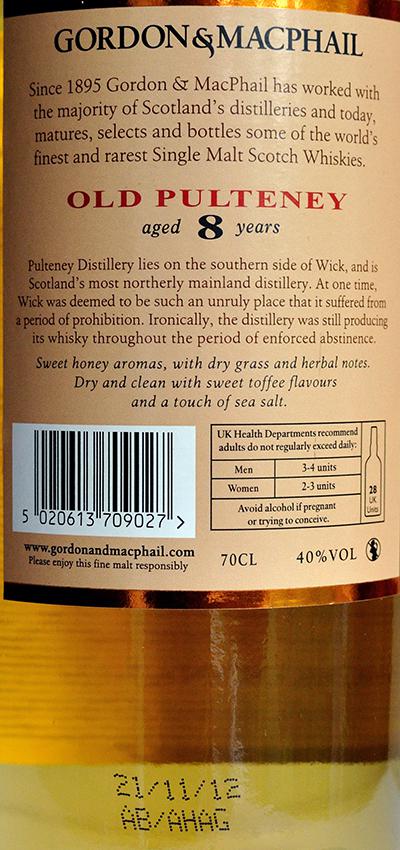 Old Pulteney 08-year-old GM