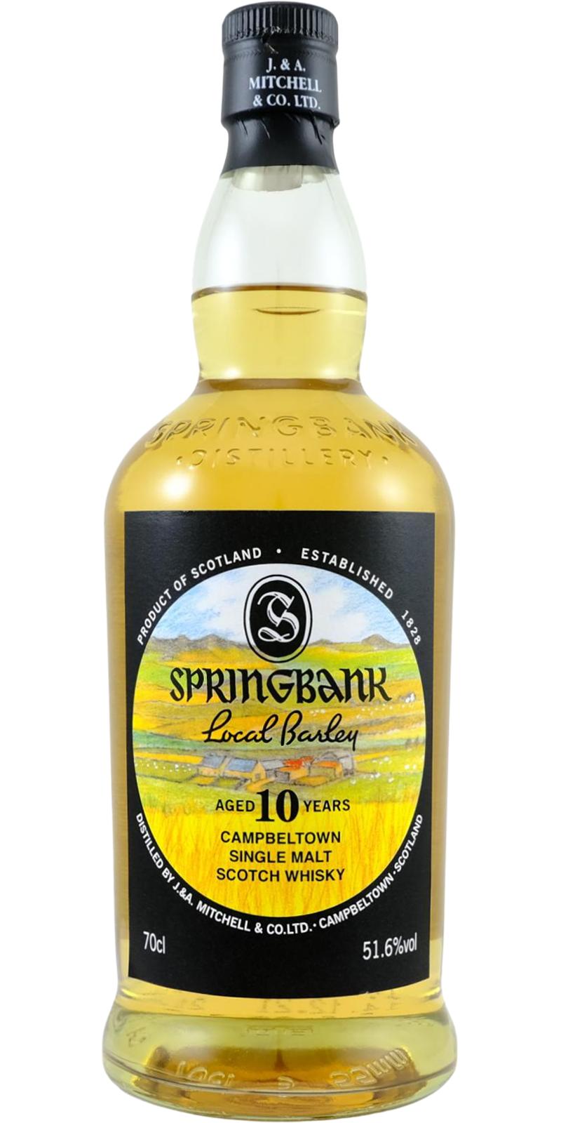ブランド品専門の Springbank 10年local barley ウイスキー - www ...