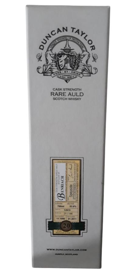 BenRiach 1990 DT Rare Auld 12915 53.6% 700ml