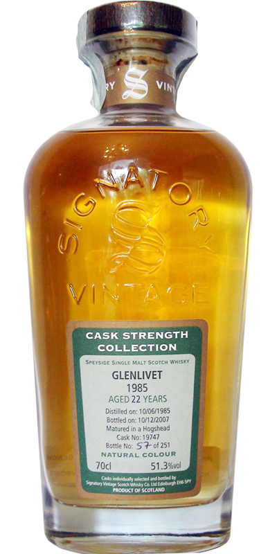 Glenlivet 1985 SV Cask Strength Collection #19747 51.3% 700ml