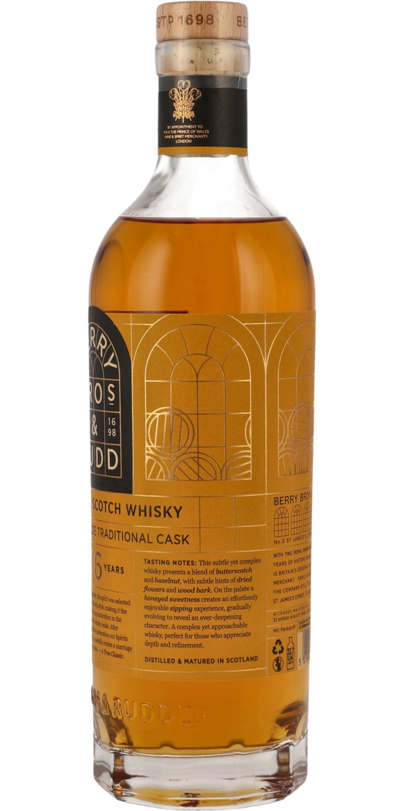 Single Malt Scotch Whisky 16 Year Old Br Ratings And Reviews Whiskybase