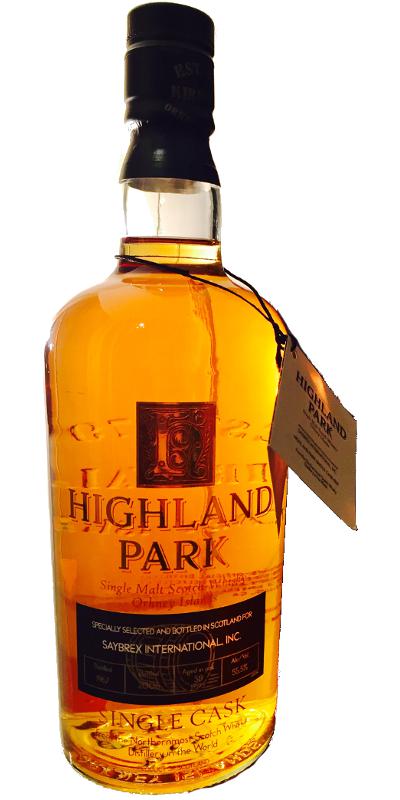Highland Park 1967 Single Cask Saybrex International Inc 55.5% 750ml