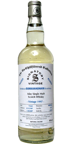 Bunnahabhain 1997 SV The Un-Chillfiltered Collection Refill Butt #5271 46% 700ml