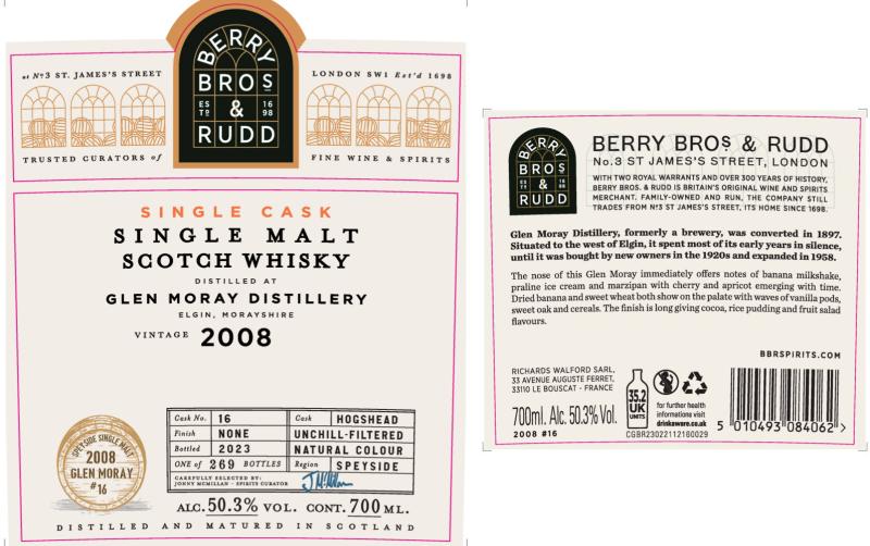 Glen Moray 2008 BR - Ratings and reviews - Whiskybase