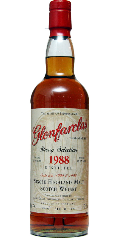 Glenfarclas 1988 Sherry Selection 1990 + 1992 57.9% 700ml