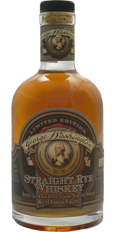 George Washington 2yo Straight Rye Whisky New American Oak Barrels 43% 375ml