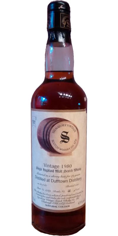 Dufftown 1980 SV Vintage Collection Sherry Butt #3789 43% 700ml